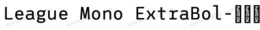League Mono ExtraBol字体转换